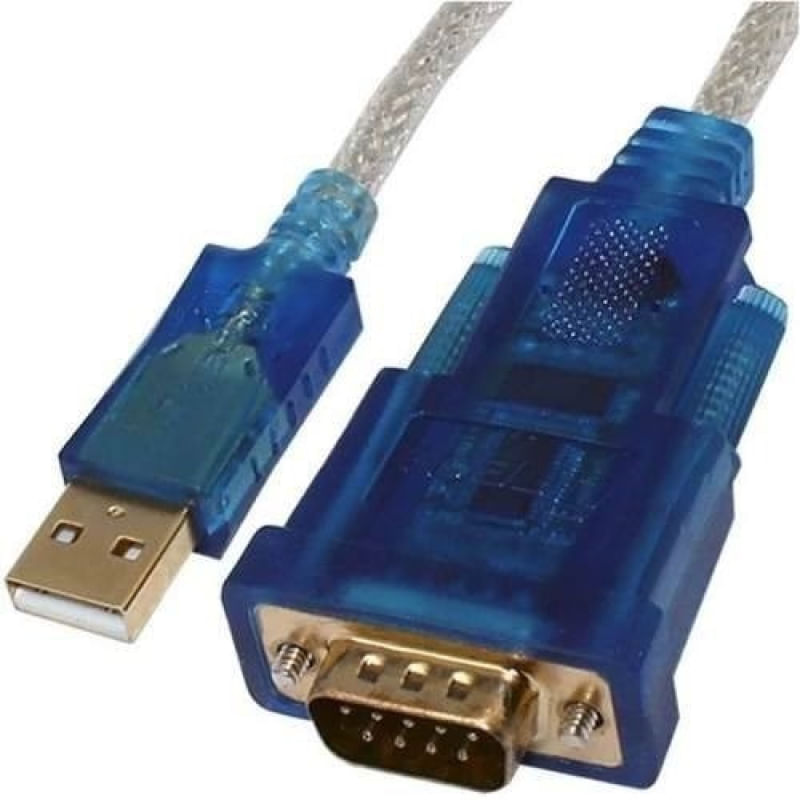 Cabo Adaptador Usb 2.0 Serial Conversor Rs232 Db9 Azul