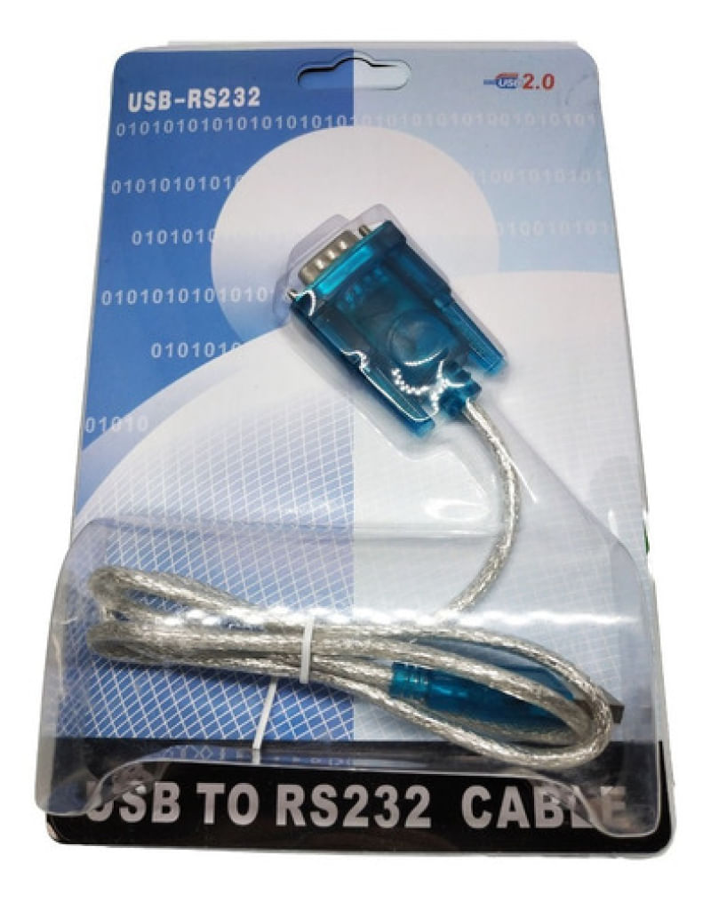 Cabo Adaptador Usb 2.0 Serial Conversor Rs232 Db9 Azul