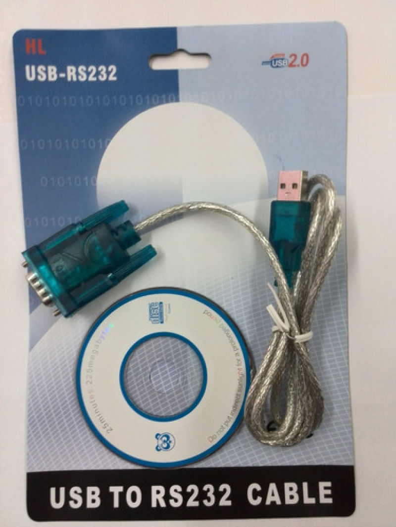 Cabo Adaptador Usb 2.0 Serial Conversor Rs232 Db9 Azul