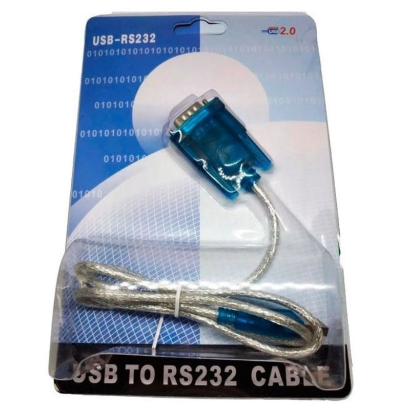 Cabo Adaptador USB 2.0 para Serial RS232 Macho DB9 9 pinos