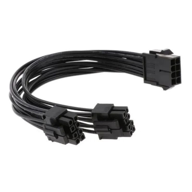 Adaptador Conector Atx cpu 8 Pinos Para 2x 8 Pinos Divisão 4+4