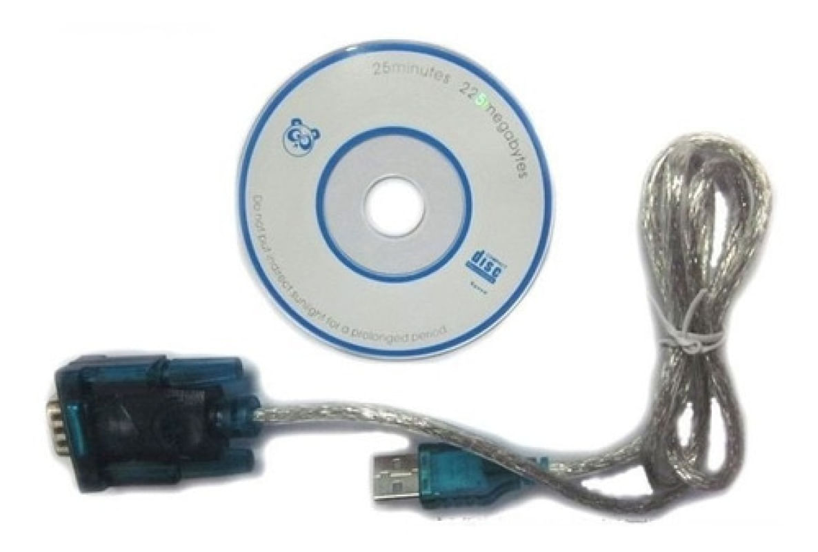 Cabo Conversor Adaptador Usb 2.0 Serial Rs232 Db9 Azul