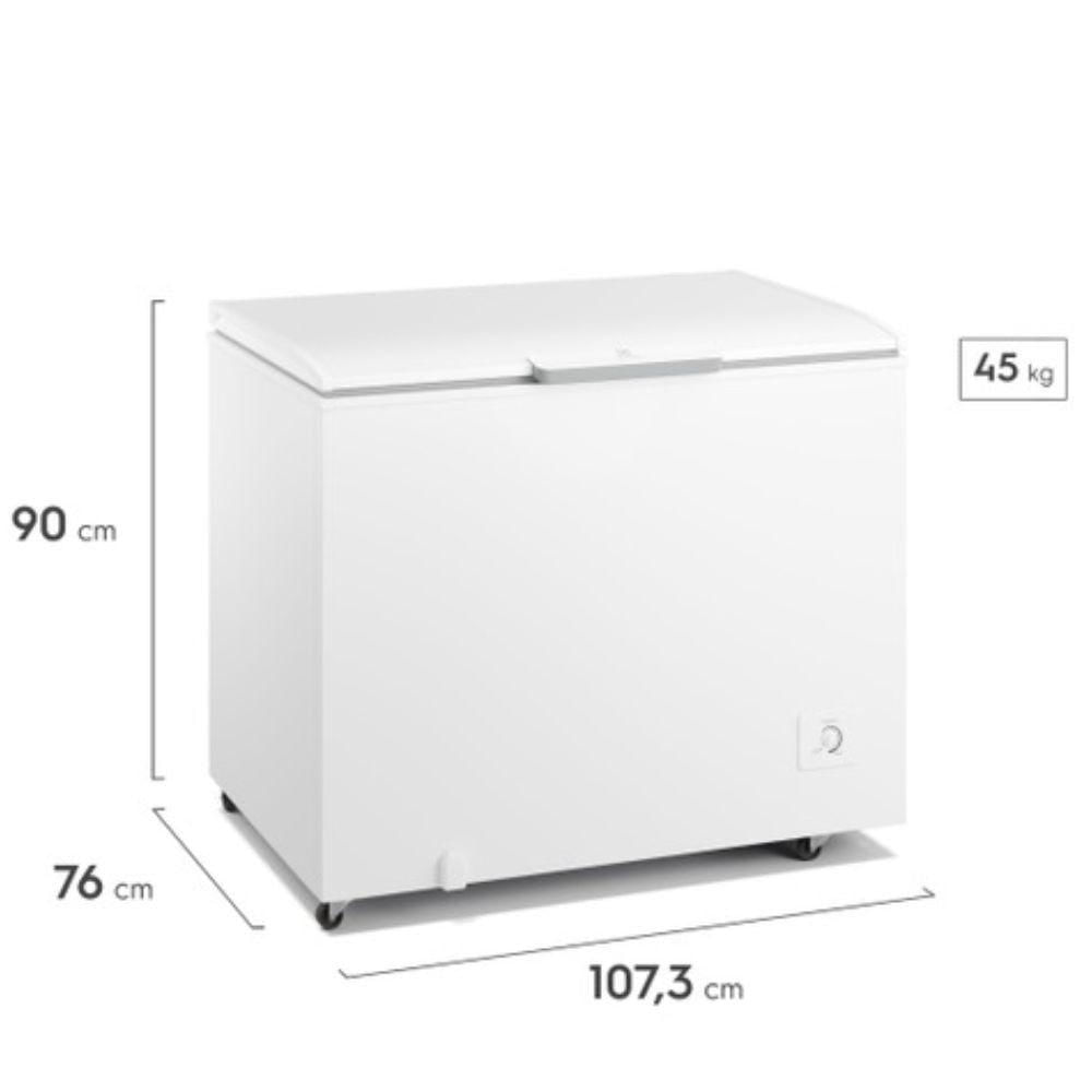 Freezer Horizontal Electrolux 314 Litros Tecnologia Inverter HI330 Branco 220V