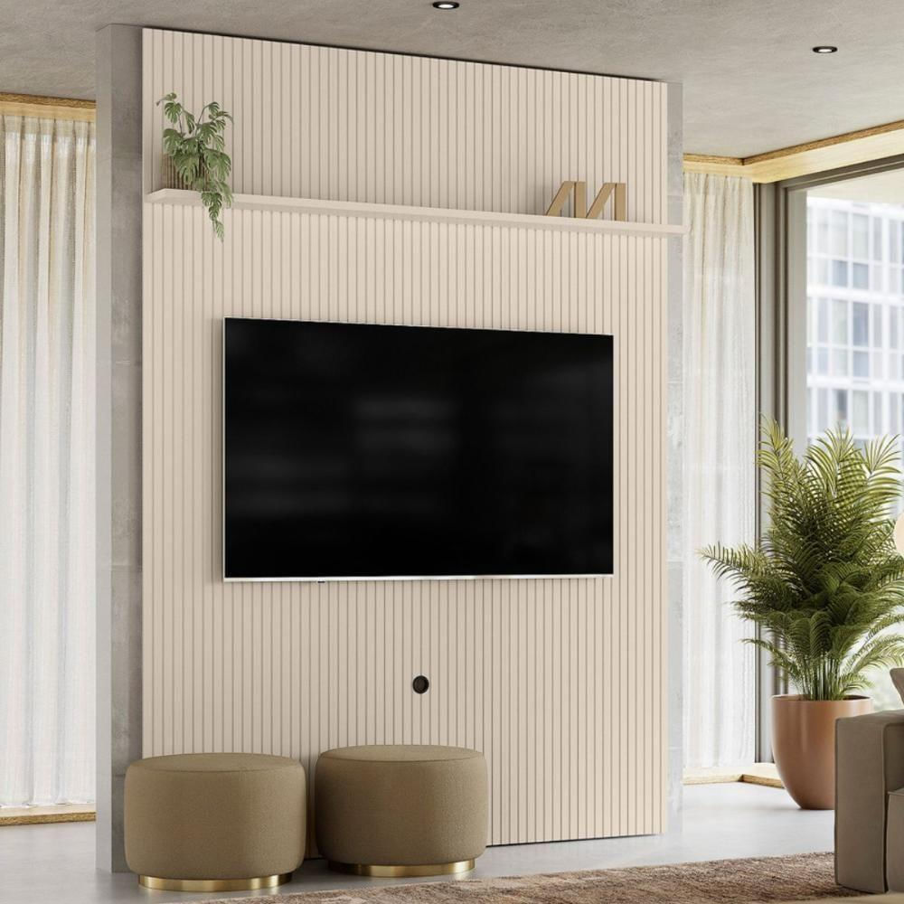 Painel Para Tv 75 Polegadas Normandia Off White