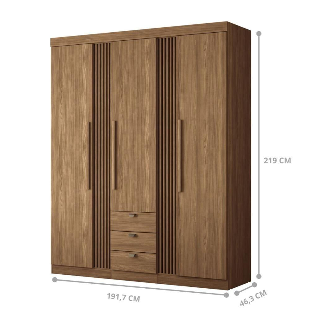 Guarda Roupa 4 Portas Amazonas 4.4 Jatoba