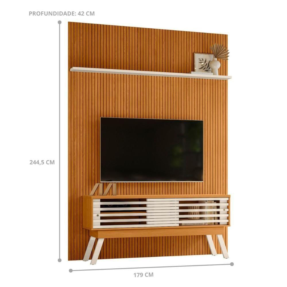 Home Painel Para Tv Valenwood Cinamomo Off White