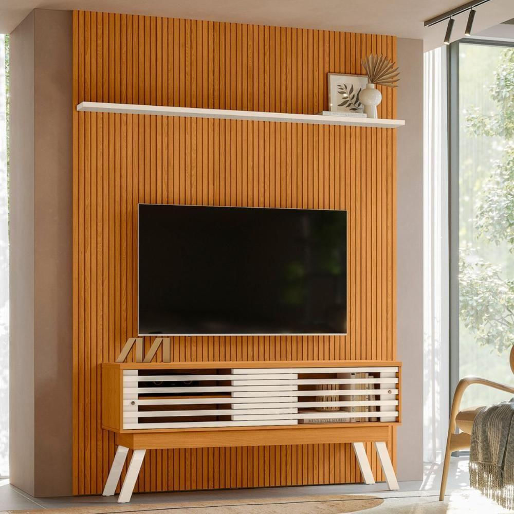 Home Painel Para Tv Valenwood Cinamomo Off White