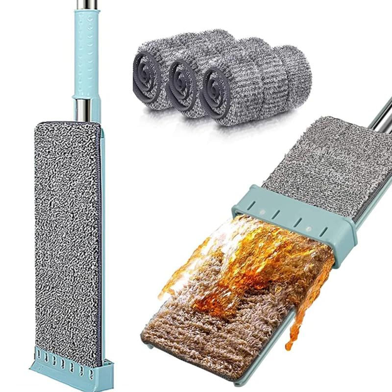 Mopa de Microfibra 360° com Sistema de Torção Manual e Almofadas Laváveis