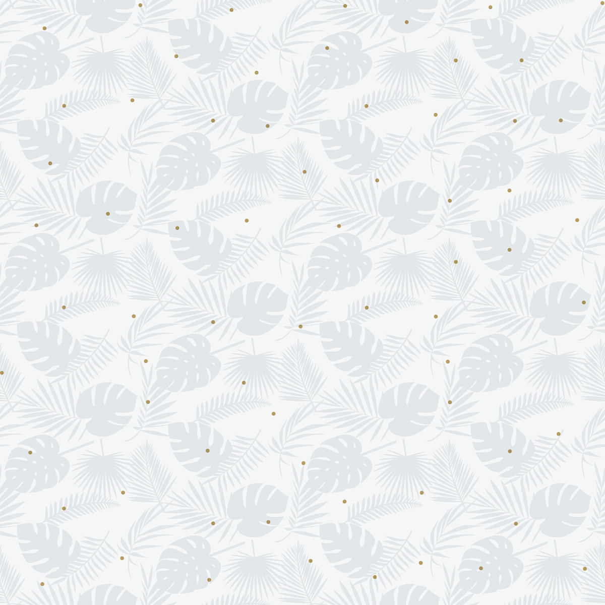 Papel de Parede Fofura Baby Folhagem Azul Claro FF4030