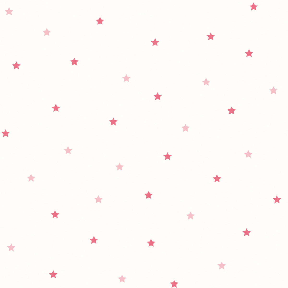 Papel de Parede Fofura Baby Estrelas Rosa Fundo Branco FF4049