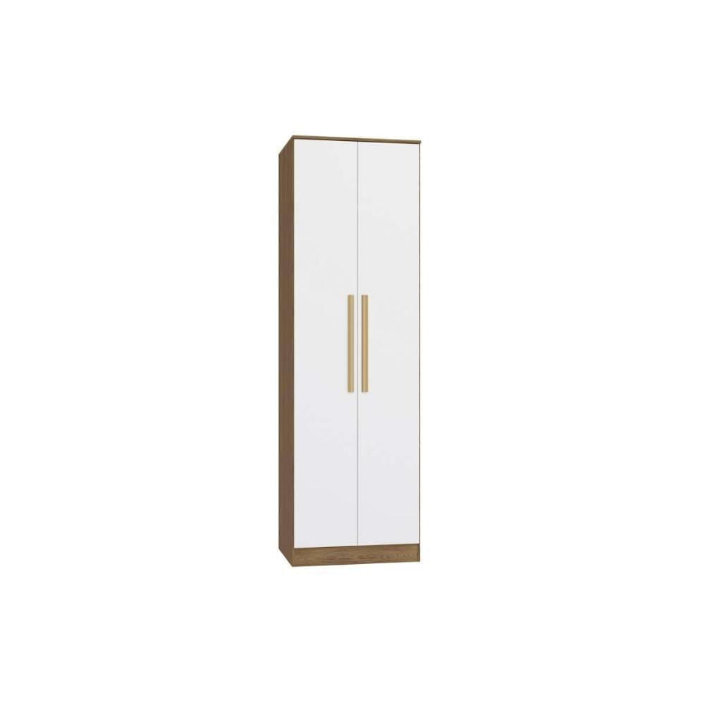 Modulado De Quarto Guarda Roupa C- 2 Portas N534 Adapt Nogueira-branco