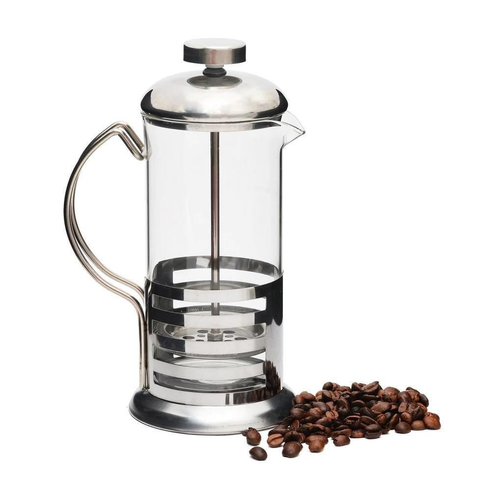 Cafeteira Francesa Chaleira Vidro Maquina Cafe 350ml Prensa Cremeira Bule French Press Inox