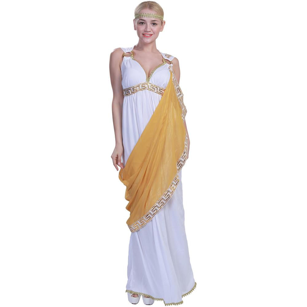 Fantasia de Toga Grega para Mulheres - Vestido de Festa