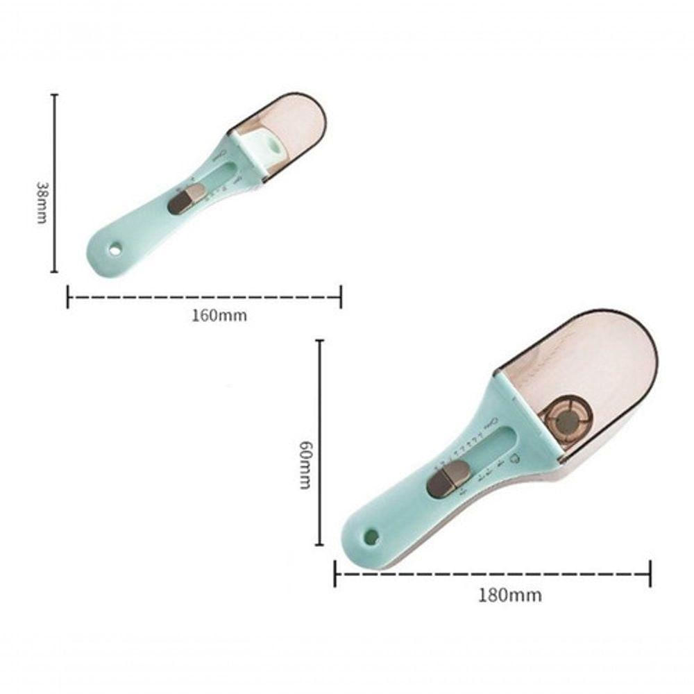 2 Colheres De Medição Ajustáveis Para Ferramenta De Cozinha