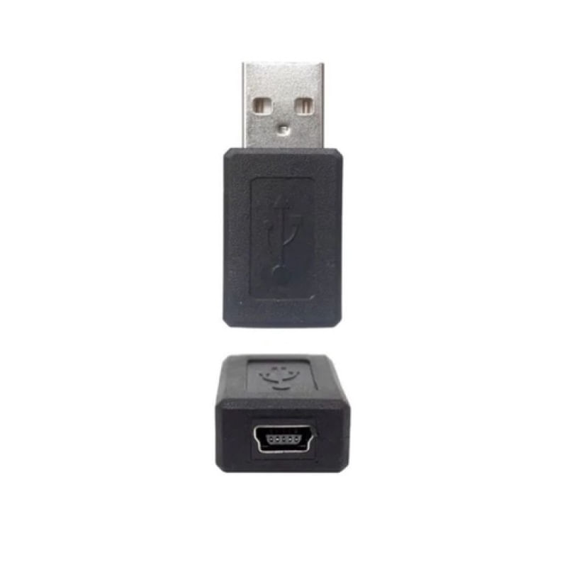 Mini Usb Fêmea Para Usb Macho