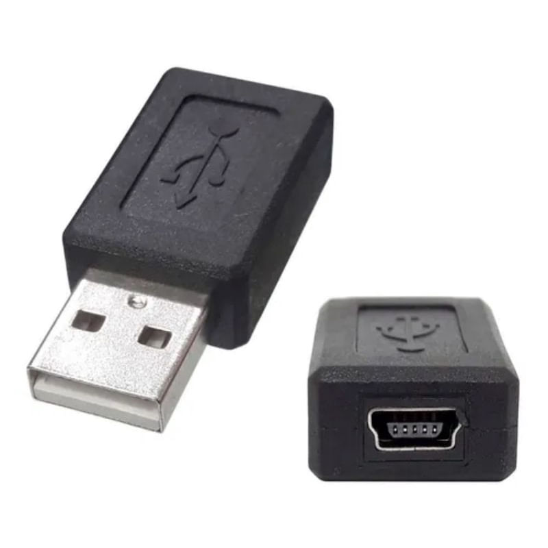 Mini Usb Fêmea Para Usb Macho