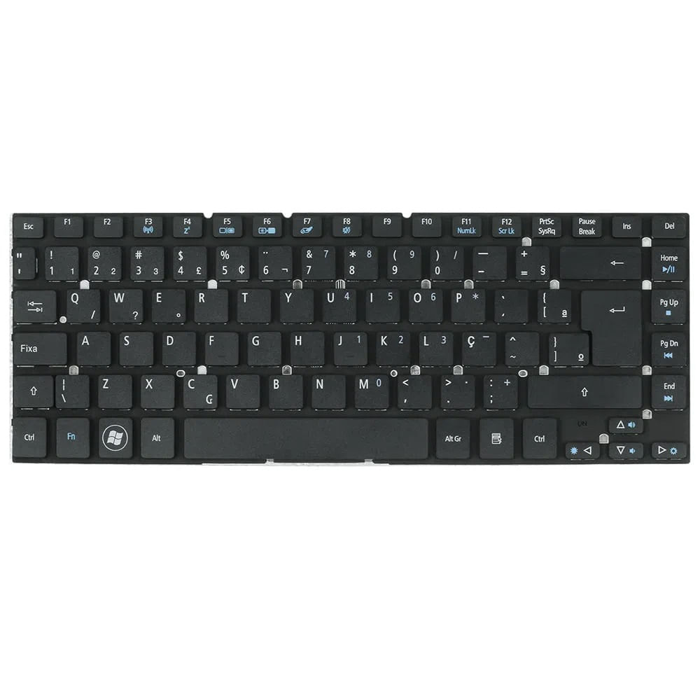 Teclado KB-AC3830T para Acer Aspire 3830 3830G 3830T 3830TG ABNT2 PTBR Preto