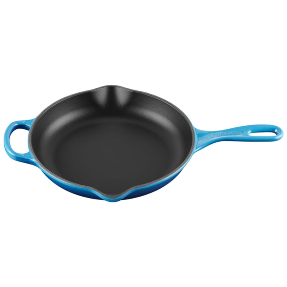 FRIGIDEIRA LE CREUSET SKILLET SIGNATURE REDONDA C/ ALÇA 23CM AZURE BLUE 20182232200422