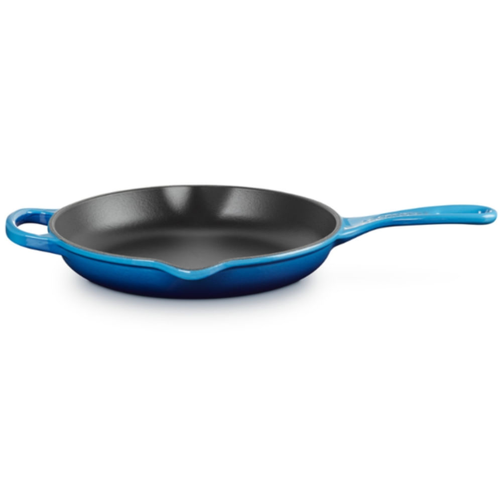 FRIGIDEIRA LE CREUSET SKILLET SIGNATURE REDONDA C/ ALÇA 23CM AZURE BLUE 20182232200422