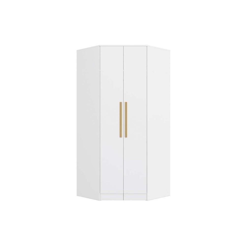 Modulado De Quarto Closet De Canto Oblíquo N531 C- 2 Portas Adapt Branco - Kappesberg