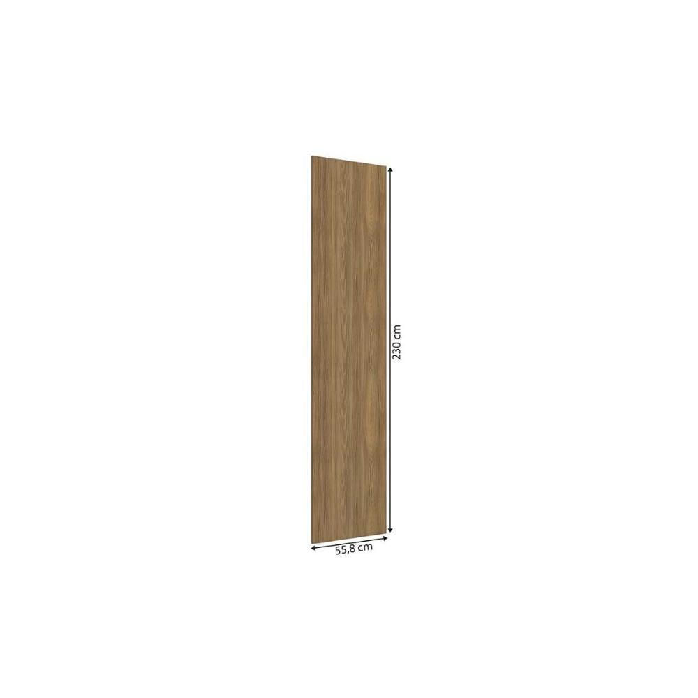 Modulado De Quarto Painel De Acabamento Adapt N525 230x56cm Nogueira