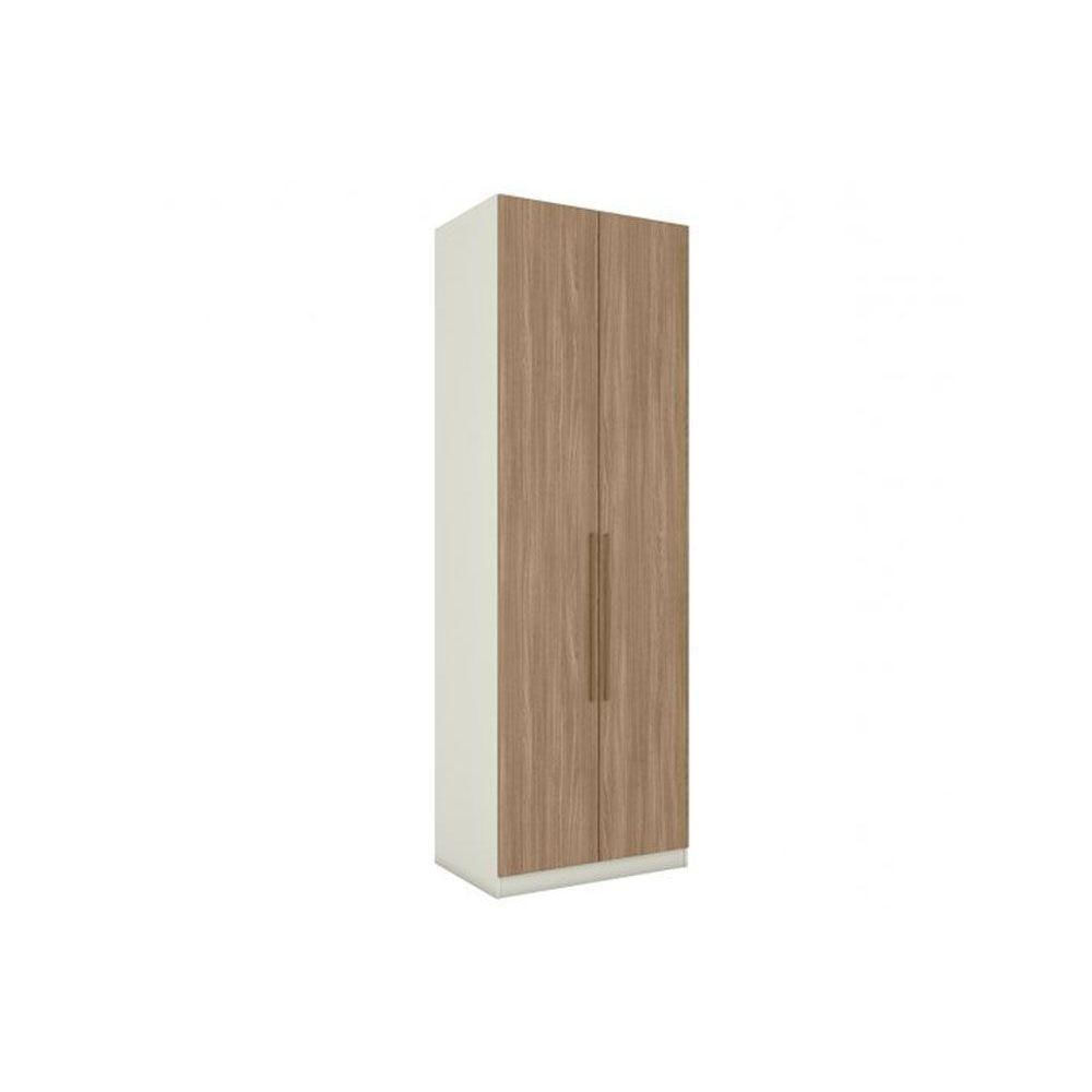 Modulado De Quarto Guarda Roupa C- 2 Portas Mc08 Seletto Areia-jequitibá