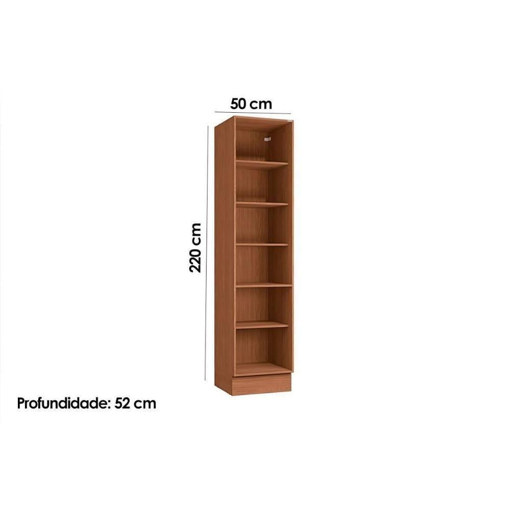 Paneleiro De Cozinha Modulado Ciela R628 C- 2 Portas 50x220cm Canela - Kappesberg