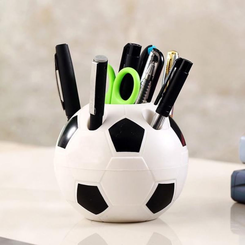 Suporte de Caneta em Forma de Bola de Futebol Multifuncional