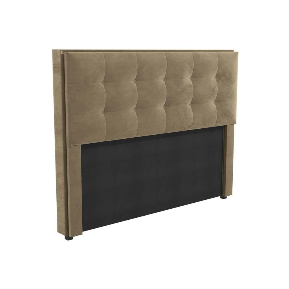 Cabeceira Cama Box Estofada Queen Cab010 Suede Bege - Kappesberg