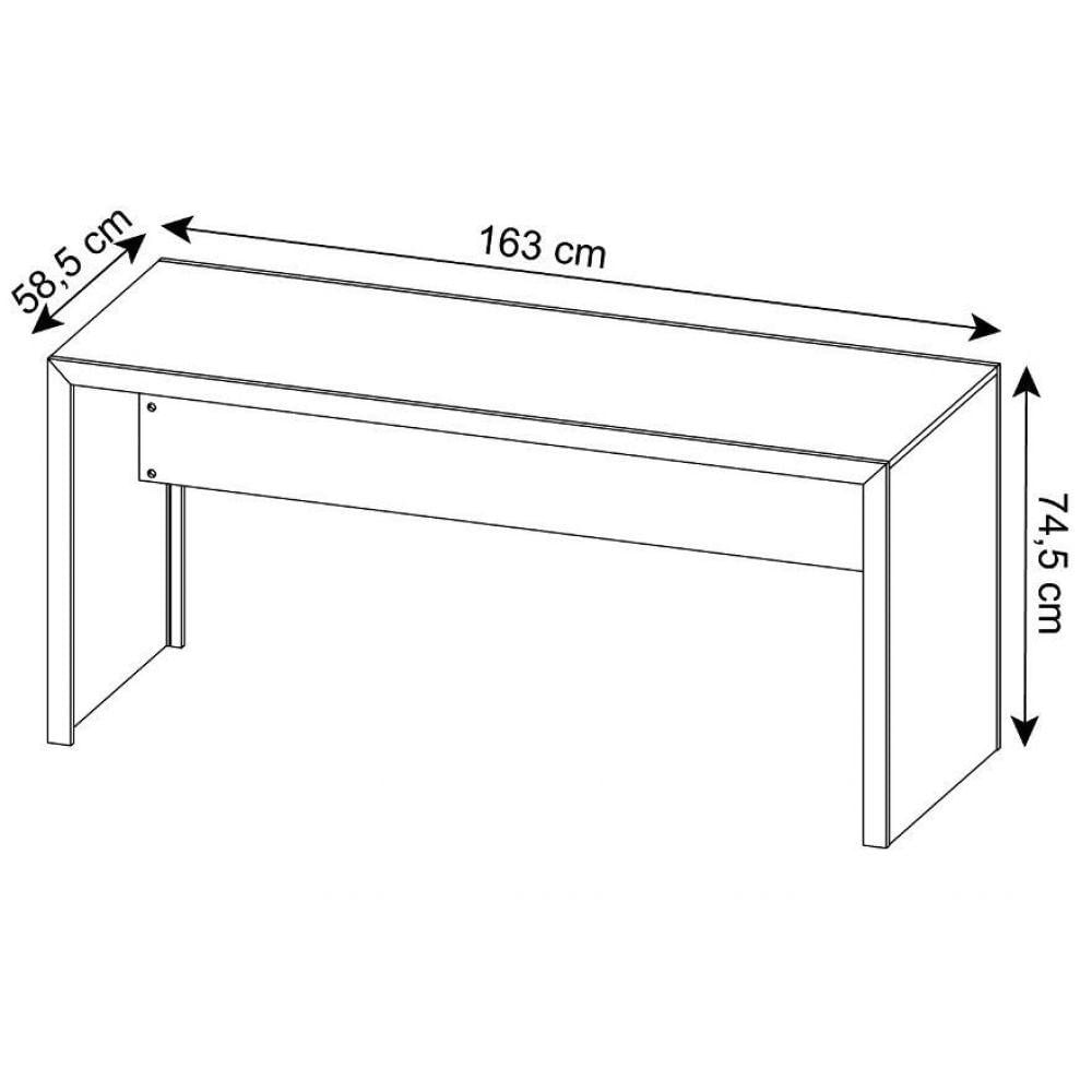 Mesa para Computador Escrivaninha - amêndoa