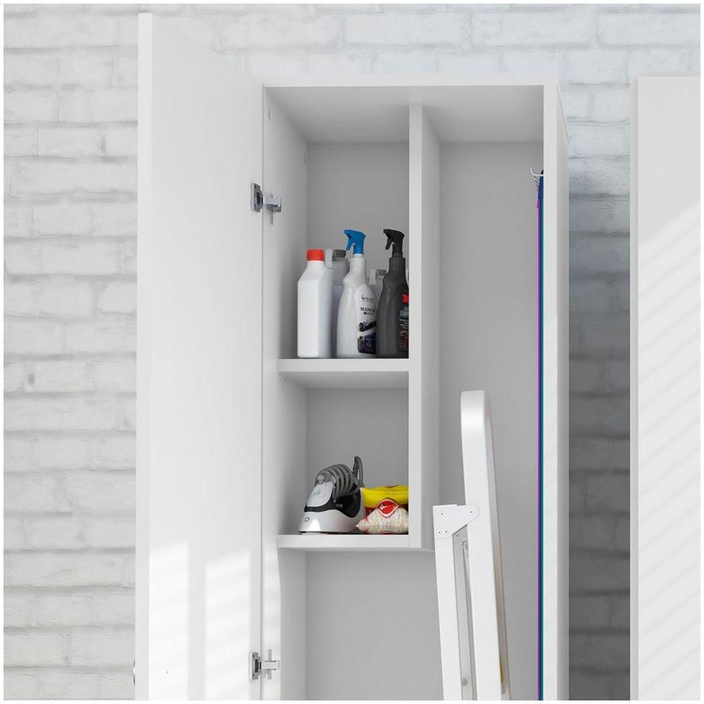 Armário Multiuso 1 Porta 2 Prateleiras Am3107 Branco