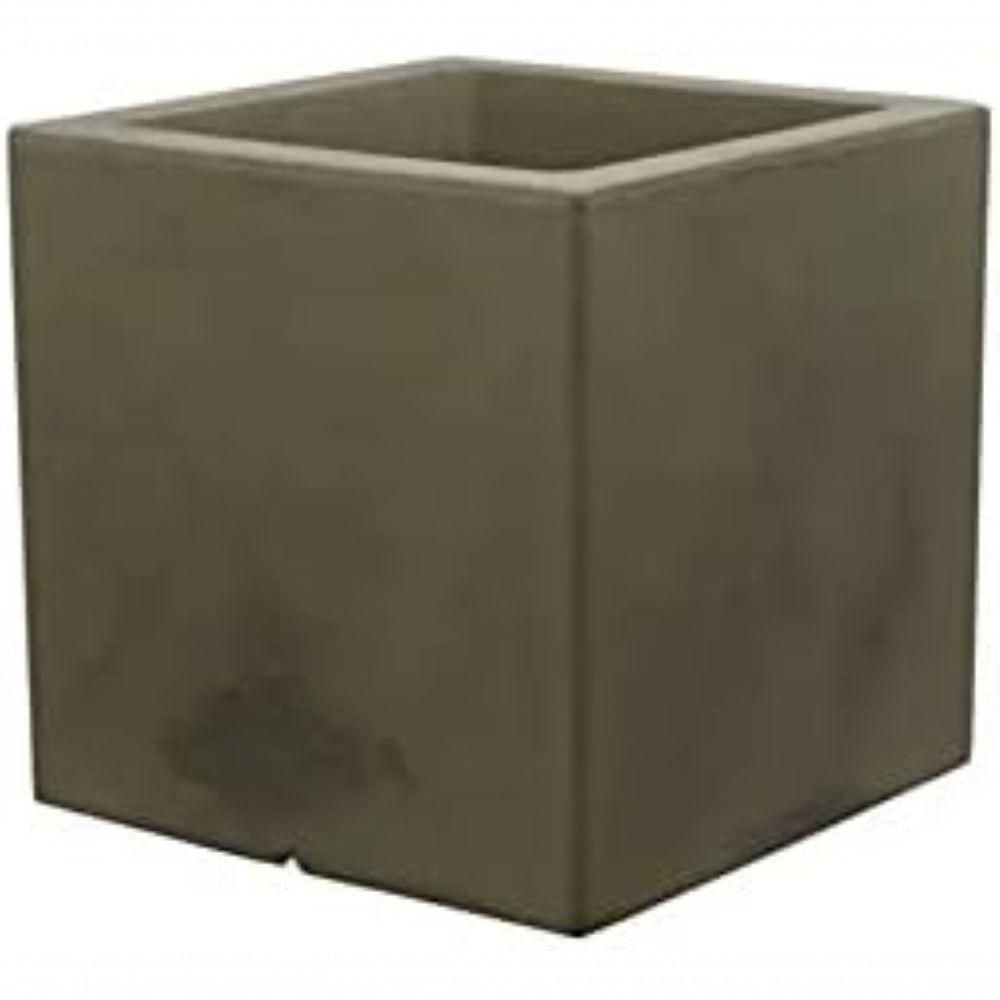 Vaso Cubo Fosco 60x60cm Antique Camurça