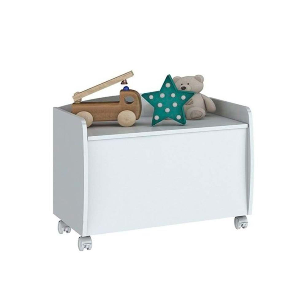 Quarto Infantil Completo Aquarela 2 Peças (1 Cômoda Baú + 1 Armário Organizador) Qi100 Branco - Henn