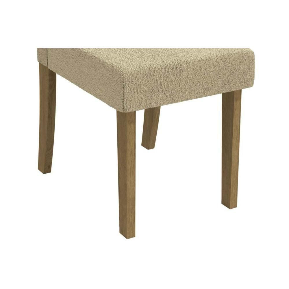 Cadeira Sala De Jantar 2cad131fr Kit 6 Un Freijo-suede Titanio A050 - Kappesberg