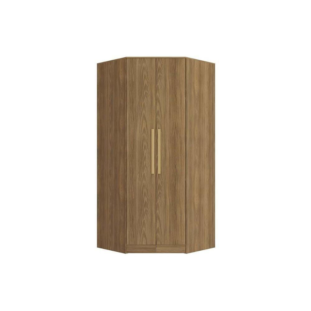 Modulado De Quarto Closet De Canto Oblíquo N531 C- 2 Portas Adapt Nogueira - Kappesberg