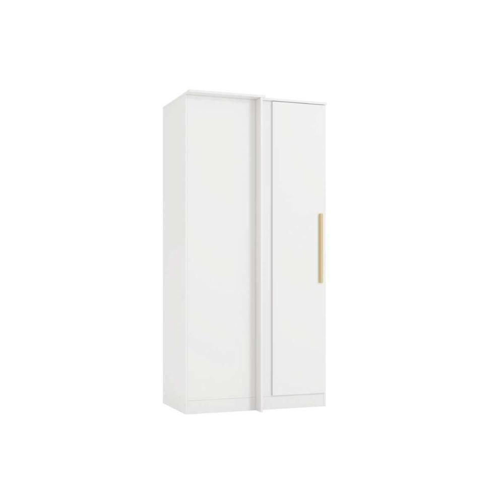 Modulado De Quarto Guarda Roupa Canto Reto C- 1 Porta N530 Adapt Branco