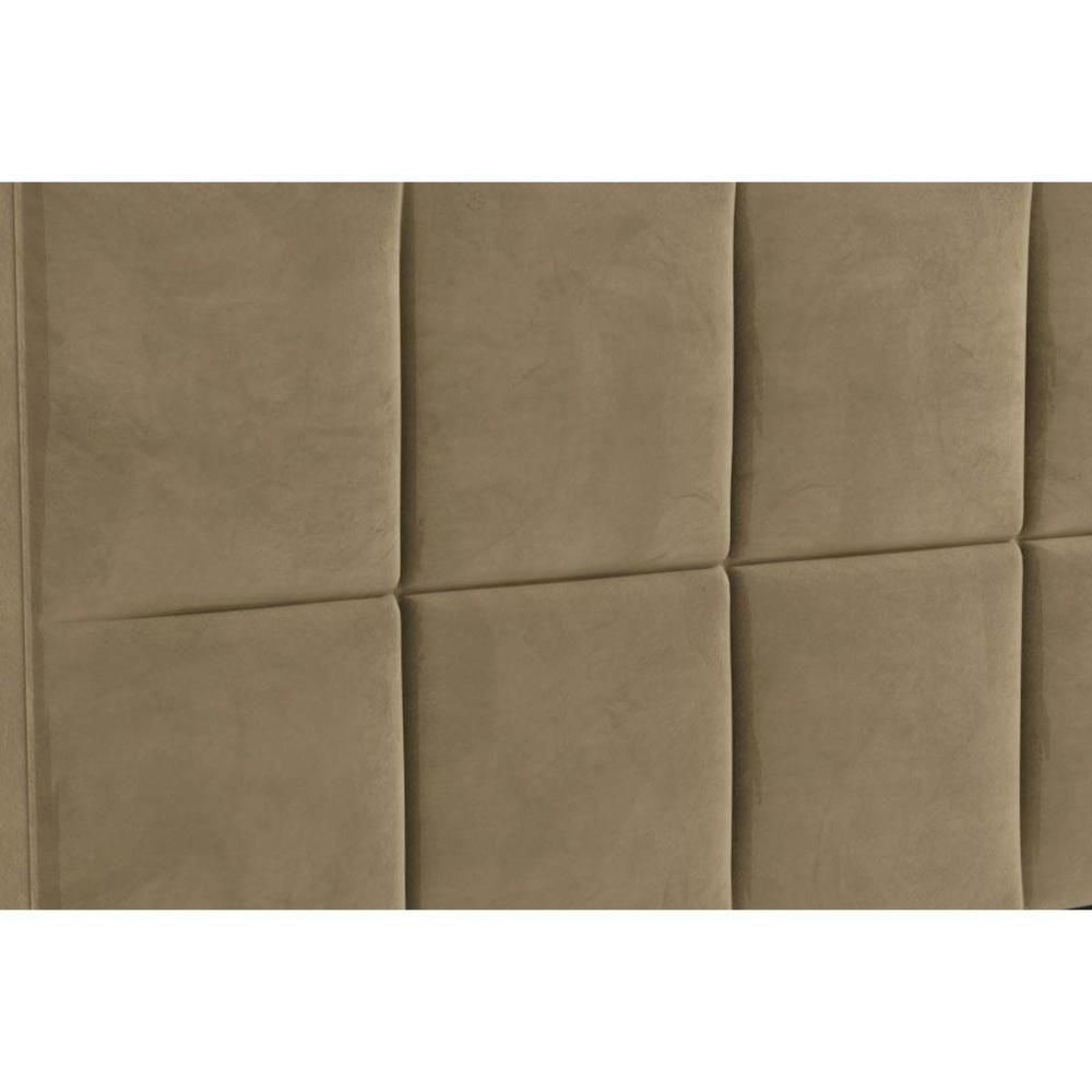 Cabeceira Cama Box Estofada Queen Cab011 Suede Bege - Kappesberg