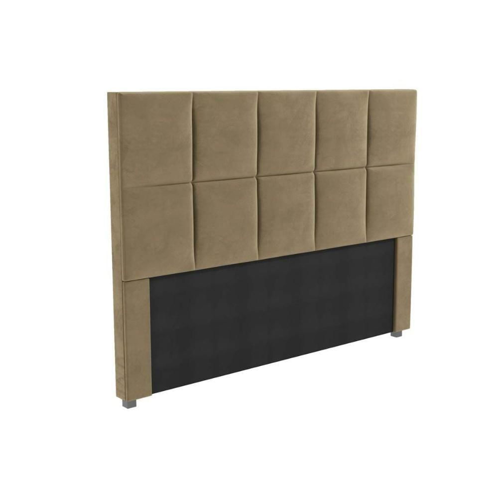 Cabeceira Cama Box Estofada Queen Cab011 Suede Bege - Kappesberg