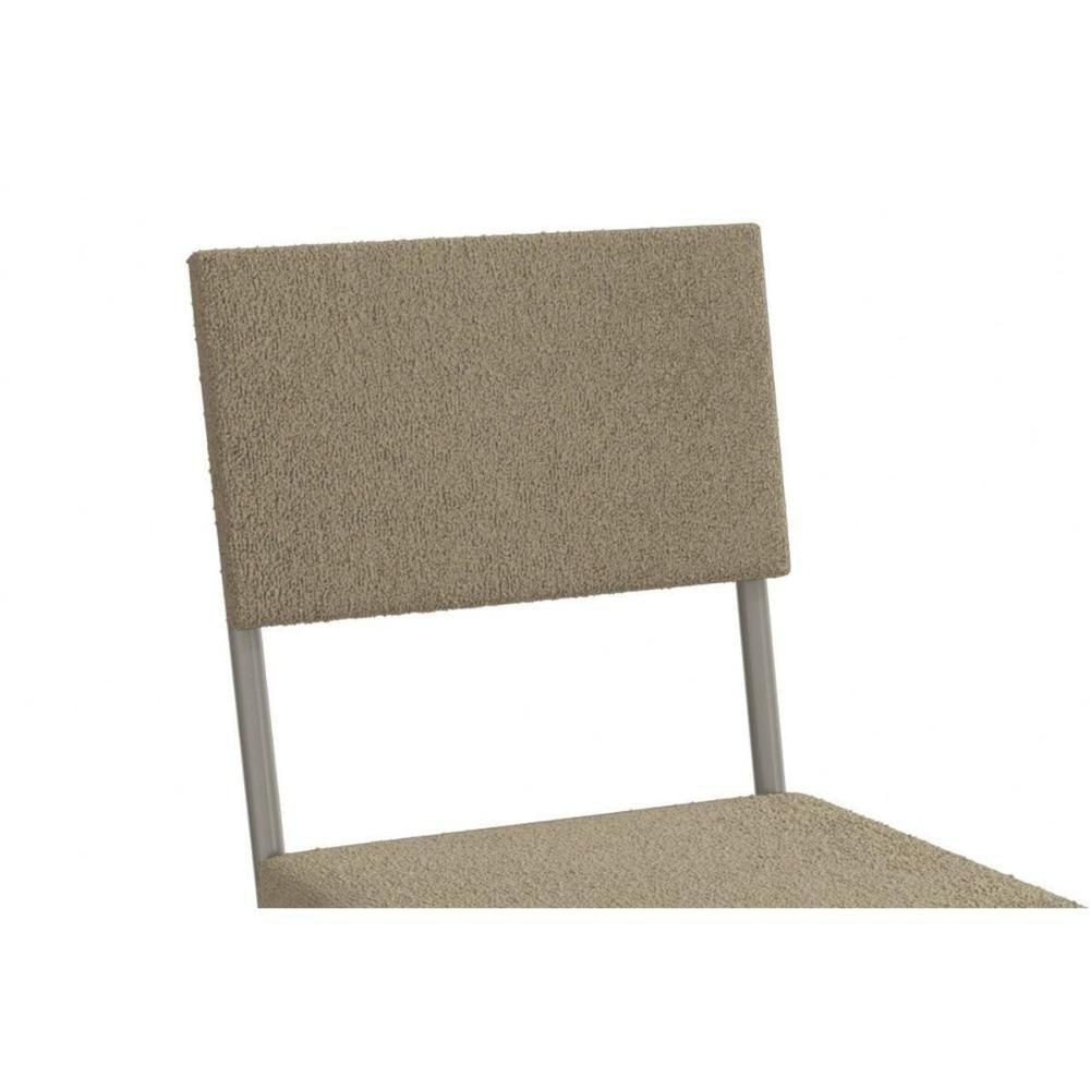 Cadeira De Cozinha Zaria 2c128 Kit 6 Un Niquel Cinza A050 Suede Suede