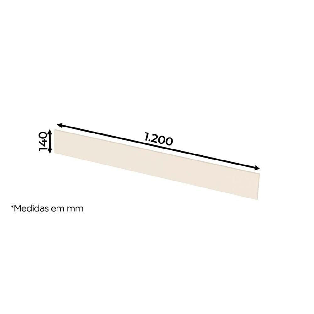 Módulo Cozinha Connect Painel De Edição Para Fechamento Rodapé 120x14x105cm Duna2 Aéreos + 1 Balcão + 1 Complemento