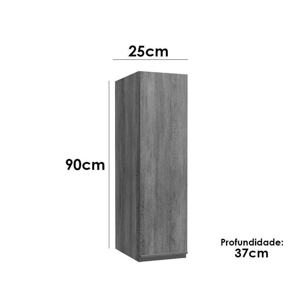 Armário Aéreo Cozinha Modulado Maxxi G759 Porta Condimento Com 1 Porta 25cm Canela - Kappesberg