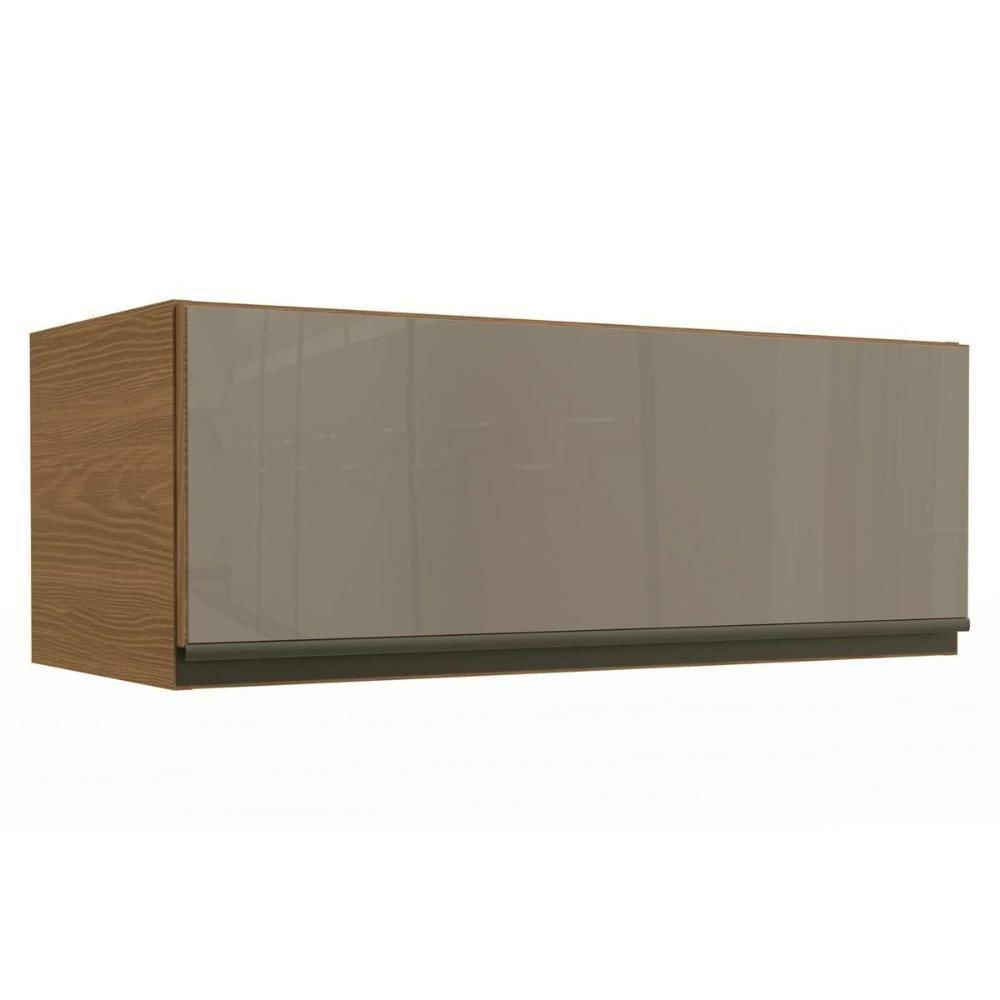 Armário Aéreo Cozinha Modulado Maxxi G770 Com 1 Porta Basculante Com Vidro 80cm Canela - Kappesberg