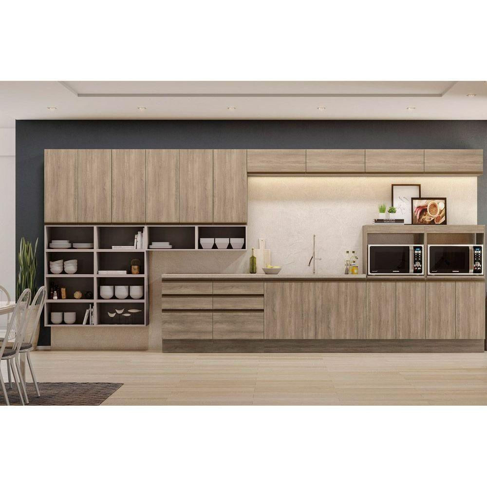 Armário Aéreo Cozinha Modulado Maxxi G773 Com 1 Porta Basculante 80cm Canela - Kappesberg