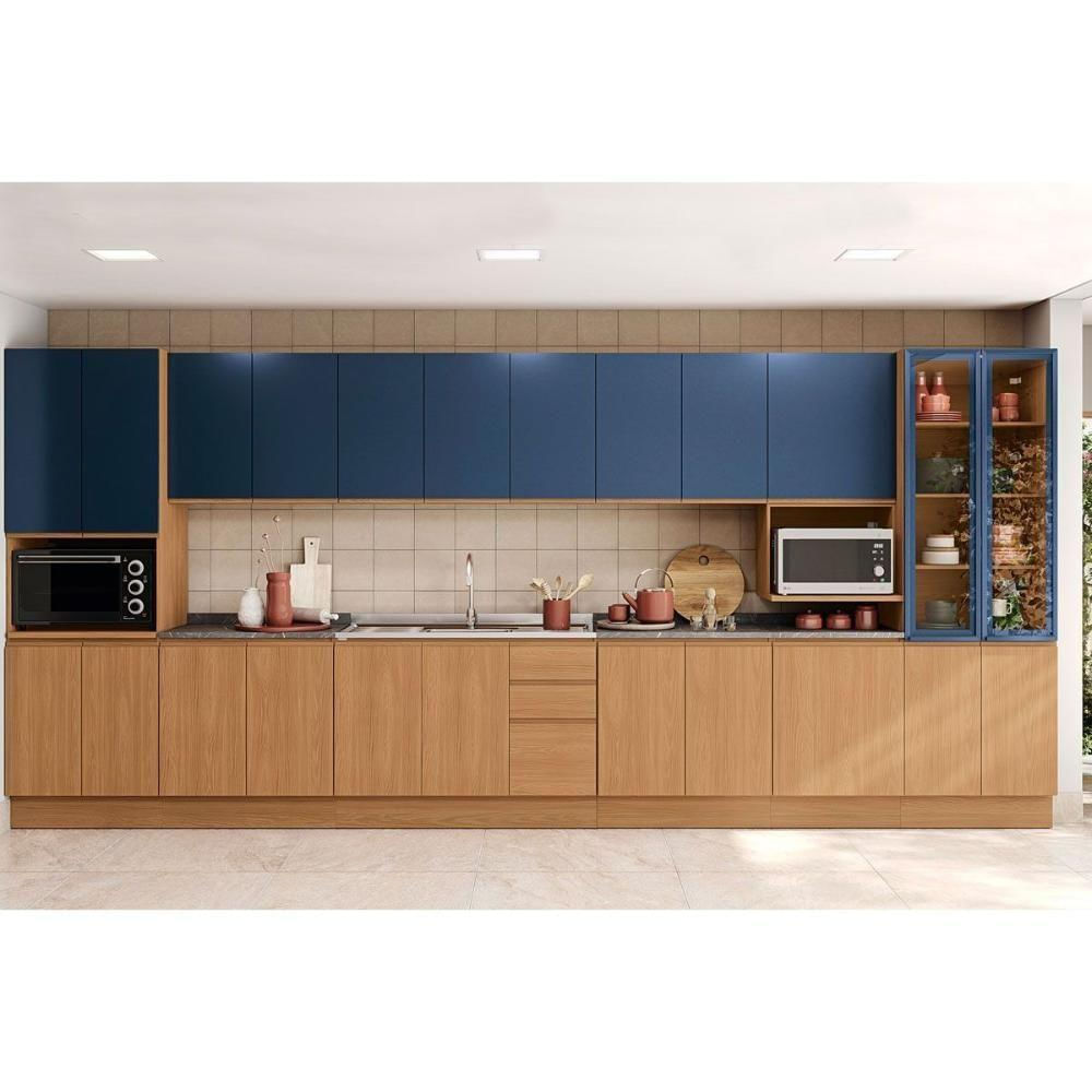 Módulos De Cozinha Kappesberg Ciela Armário Ciela R642 C- 1 Porta 40cm Canela-azul-kappesberg