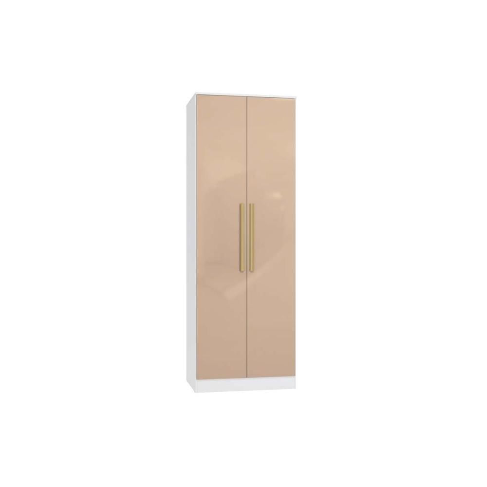 Modulado De Quarto Guarda Roupa C- 2 Portas E 2 Gavetas N535 Adapt Branco-macadamia