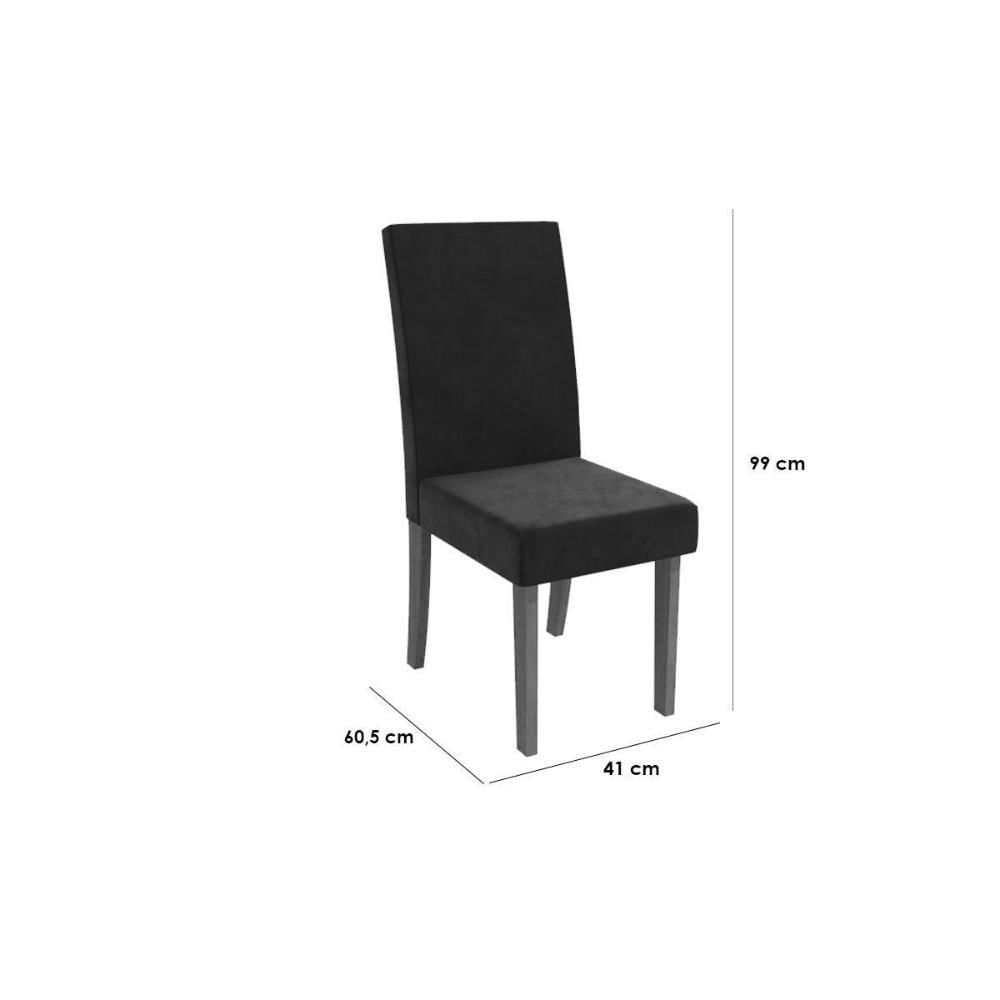 Cadeira Sala De Jantar 2cad131 Kit 2 Un Canela-boucle Terracota - Kappesberg