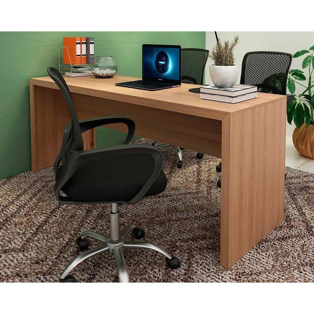 Mesa De Escritório Me4185 180cm Amêndoa - Tecno Mobili