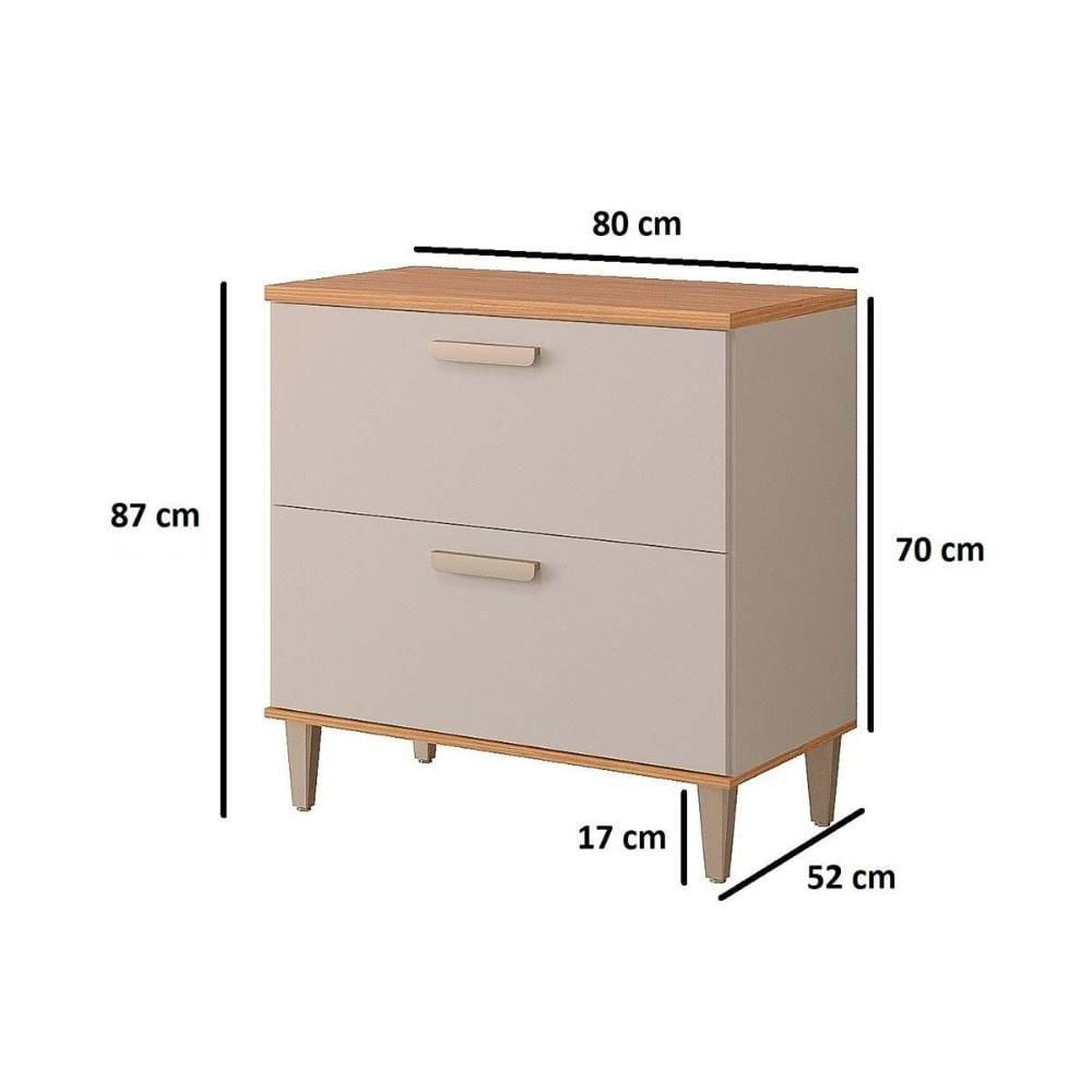 Gabinete De Cozinha Modulado Balcão Com Tampo Bella Com 1 Porta Basculante E 1 Gaveta 80 Cm Freijo - Mgm