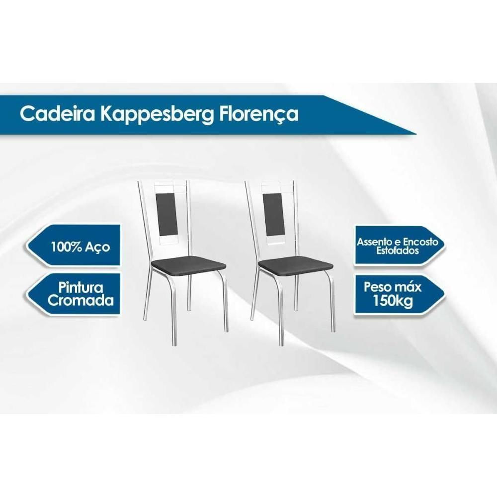 Cadeira Sala De Jantar Florença 2c005 Aço Kit 6 Uni Cromada-nude 16 - Kappesberg