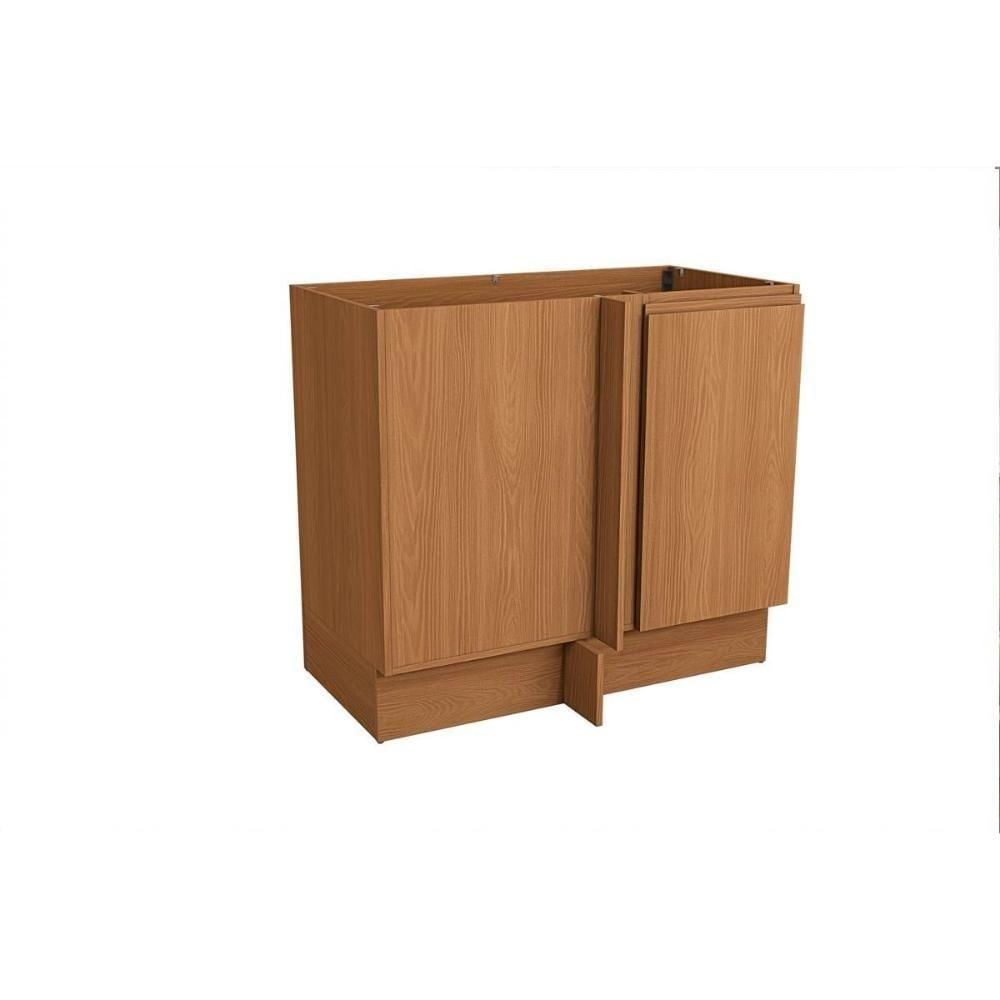 Gabinete De Cozinha Modulado Balcão Canto Reto Ciela R627 Com 1 Porta Sem Tampo 98cm Canela - Kappesberg